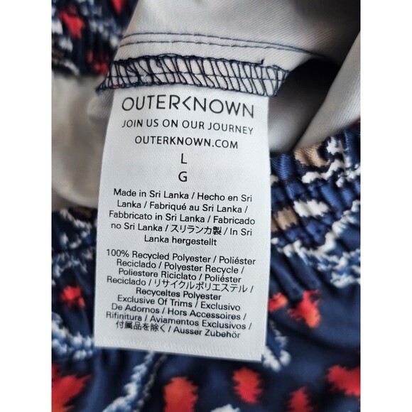 Outerknown Nomadic Volley Shorts Mens Large Hybrid Unlined Swim Trunks Printed - Picture 10 of 15